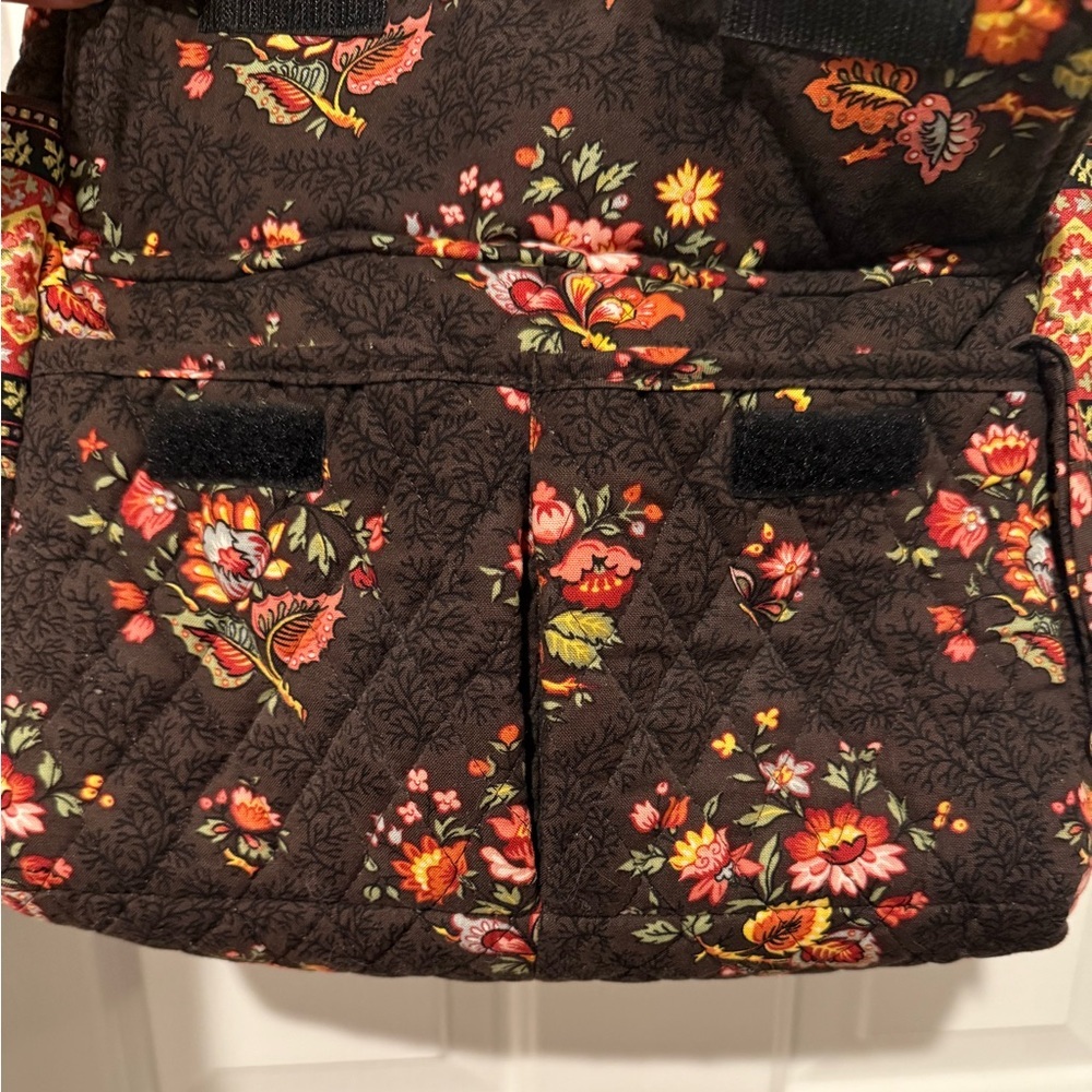 Vera Bradley Floral Shoulder Bag - Brown and Multicolor - Picture 4 of 10